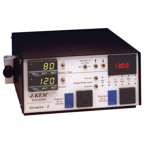 Dual Temperature Controller, J-Kem®, Gemini, Type "J" (-0°C to 800°C), Complete, each