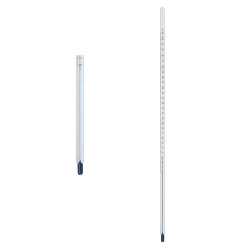Thermometer, Non-Mercury, Partial Immersion, -20°C to 150°C, 305mm OAL, each
