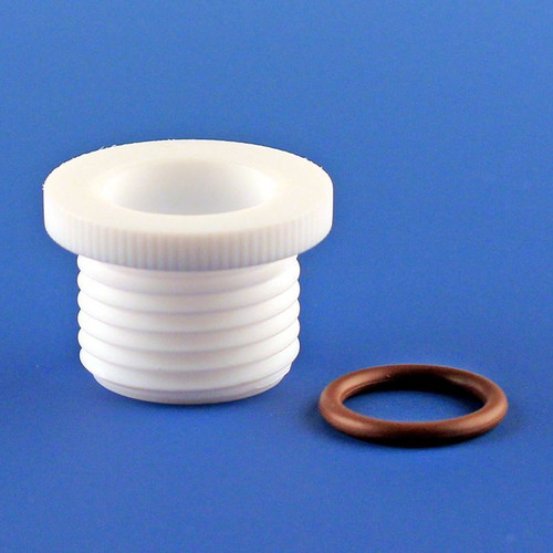 #25 Internal Bushing, Open Top, 26mm Opening, PTFE, #212 Viton O-Ring, each