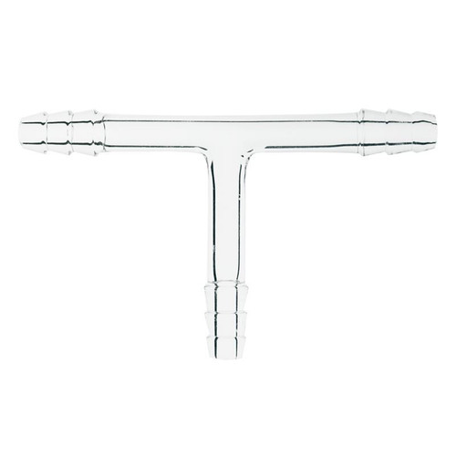 Tube, Connecting, T-Shaped, CG-300-01 (13.5mm Small Serration, 15.5mm Large Serration) Hose Connection, each Tube, Connecting, T-Shaped, CG-300-01 (13.5mm Small Serration, 15.5mm Large Serration) Hose Connection, each
