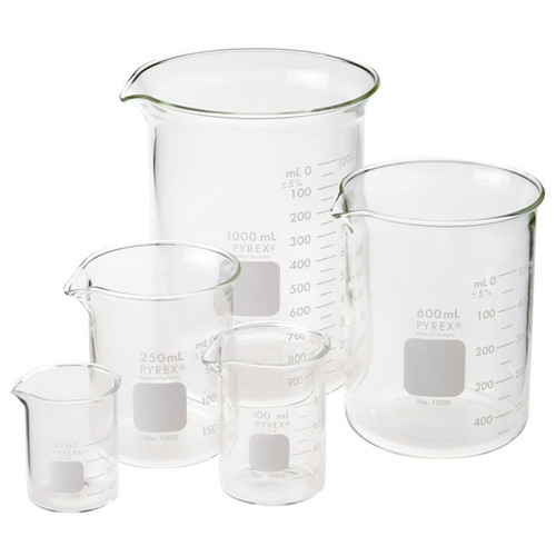 2000mL Beaker, Low Form, Griffin, Pyrex®, each