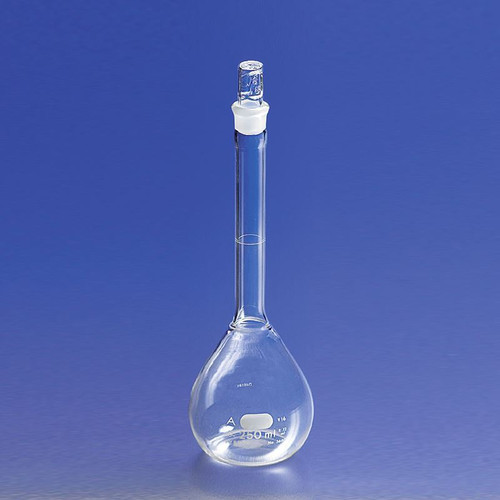 Flask, 2000mL, Volumetric, Class A, Corning® Certified & Serialized, PYREX® Stopper # 27, each