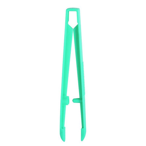 Transfer Forceps, 5"/127mm, Aquamarine, High Impact Polystyrene, each