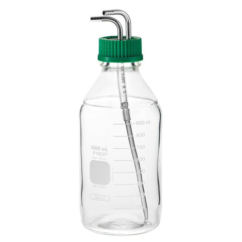 COMPLETE 2,000mL Media Bottle w/Siphon Assembly, each
