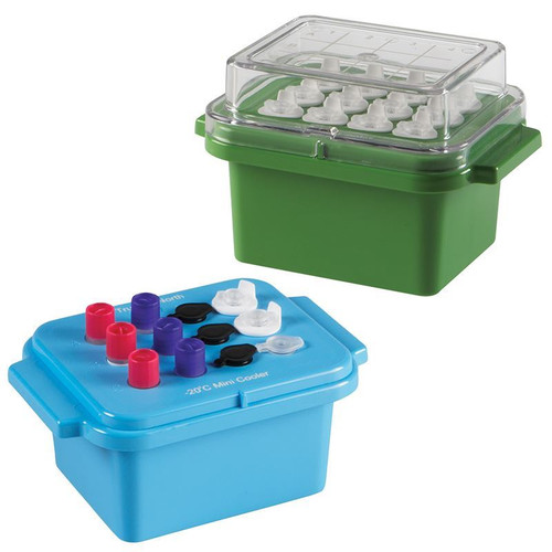 Mini Cooler, 0°C, 32-Place, Green, Gel Filled Lid, True North®, each