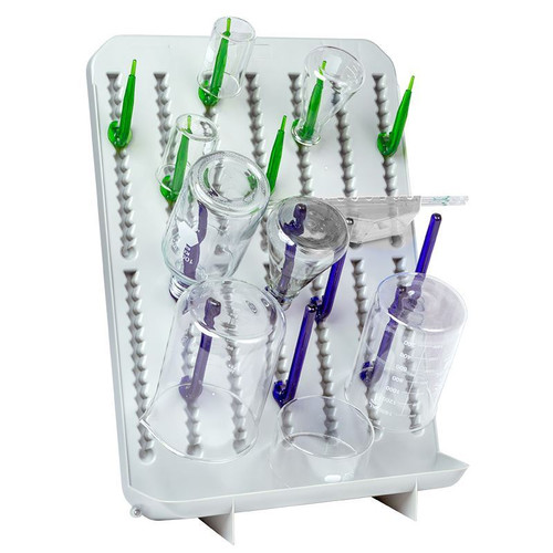 Lab Drying Rack, Wall/Bench Mount, Polystyrene, each Lab Drying Rack, Wall/Bench Mount, Polystyrene, each