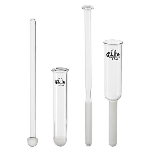 Tissue Grinder, 5mL, Griffiths, All Glass, 12mm Dia Pestle, 80mm Chamber Length, 150mm OAL, each