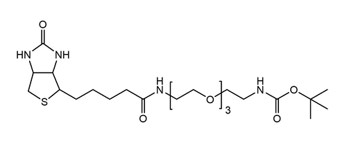 High Purity PEG Reagent, (+)-Biotin-PEG3-CH2CH2NHBoc, 95% Min Purity, 250 mg