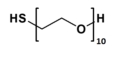 High Purity PEG Reagent, HS-PEG10-OH, 90% Min Purity, 1 gram