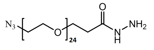 High Purity PEG Reagent, N3-PEG24-Hydrazide, 95% Min Purity, 250 mg