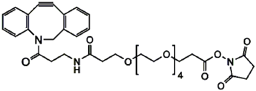 High Purity PEG Reagent, DBCO-NH-PEG4-CH2CH2COONHS ester, 95% Min Purity, 100 mg