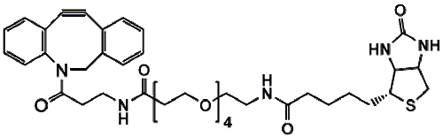 High Purity PEG Reagent, DBCO-NH-PEG4-Biotin, 95% Min Purity, 100 mg High Purity PEG Reagent, DBCO-NH-PEG4-Biotin, 95% Min Purity, 100 mg