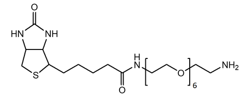 High Purity PEG Reagent, (+)-Biotin-PEG6-CH2CH2NH2, 95% Min Purity, 1 gram