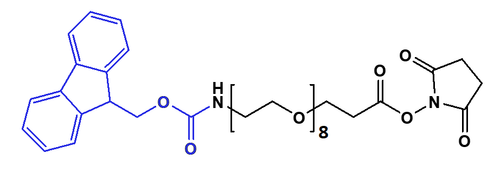 High Purity PEG Reagent, Fmoc-NH-PEG8-CH2CH2COONHS Ester, 95% Min Purity, 500 mg