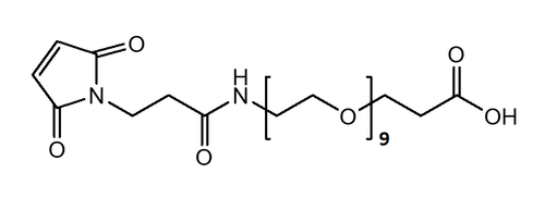 High Purity PEG Reagent, Maleimide-NH-PEG9-CH2CH2COOH, 97% Min Purity, 250 mg