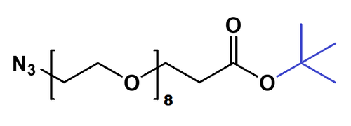 High Purity PEG Reagent, N3-PEG8- CH2CH2COOtBu, 97% Min Purity, 1 gram