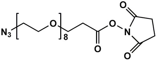 High Purity PEG Reagent, N3-PEG8-CH2CH2COONHS Ester, 95% Min Purity, 250 mg