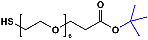 High Purity PEG Reagent, HS-PEG6-CH2CH2COOtBu, 97% Min Purity, 500 mg