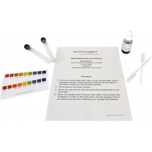 Life Science Education Kit, Wide Range pH Water Test Kit