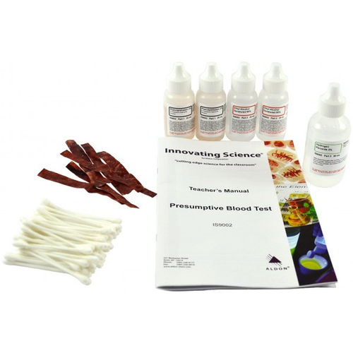 Forensics Science Education Kit, Presumptive Blood Test Kit 30 Tests