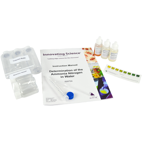 Water Testing Science Education Kit, Determination of Ammonia Concentration In Water