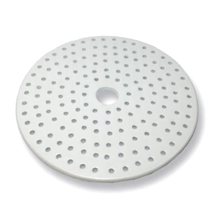 Porcelain Desiccator Plate, Small Holes, 140mm Diameter