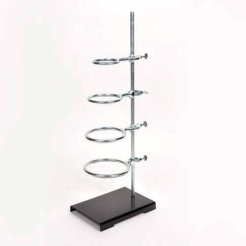 Support Stand/Ring Set, 6" x 9" Base, 24" Rod with 4 Rings (3", 4", 5", & 6")