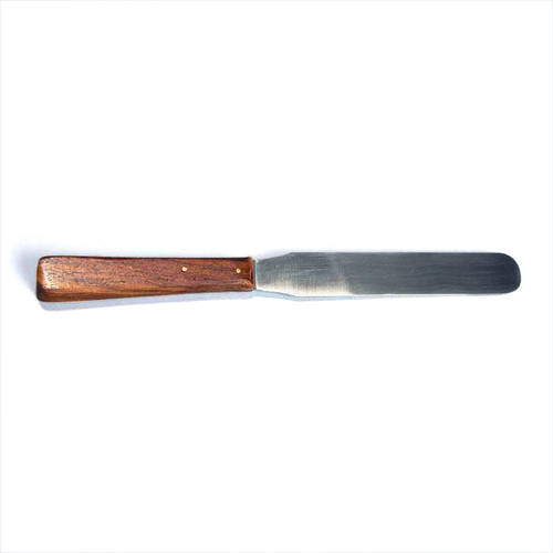 Stainless Steel Spatula with Wood Handle, 8" Blade, Each