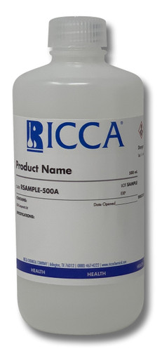 Ricca Chemical Cadmium Standard, 0.5 ppm Cd in 2% HNO3, 500 ml 