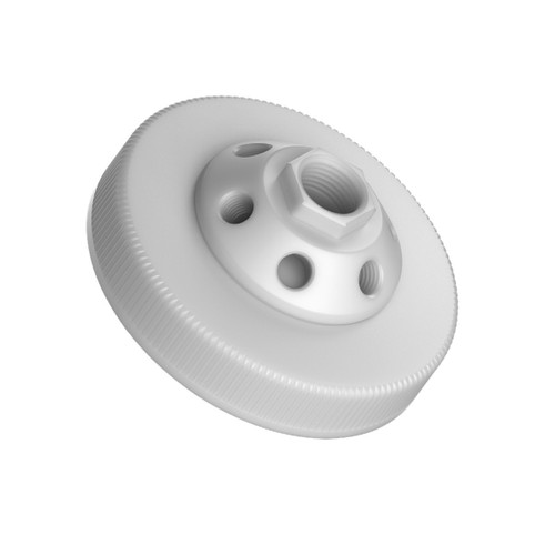 CP Lab Safety Port Cap Manifold, Nalgene 100-415, 7-Port, size XL (1 x 1/2" NPT, 6 x 1/4" NPT) 