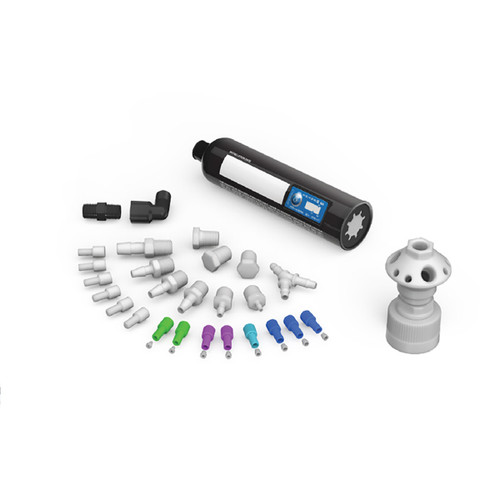 CP Lab Safety HPLC Waste Kit - Basic, 38-430 Nalgene, 10-port, size L (4 x 1/4" NPT, 6 x 1/4-28) 