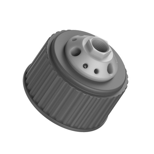CP Lab Safety Port Cap Manifold, 83B, 10-Port, size XL (1 x 1/2" NPT, 3 x 1/4" NPT, 6 x 1/4-28) 