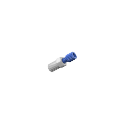 CP Lab Safety Compression Fitting for 1/8" OD tubing, Type C 1/8" NPT, blue PP 