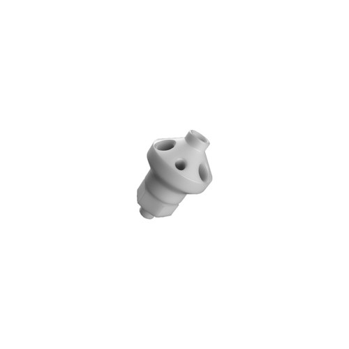 CP Lab Safety Stacking Port Cap Manifold for Type C port (1/8" NPT), 7-port size M (4 x 1/8" NPT, 3 x 1/4-28), Polypropylene 