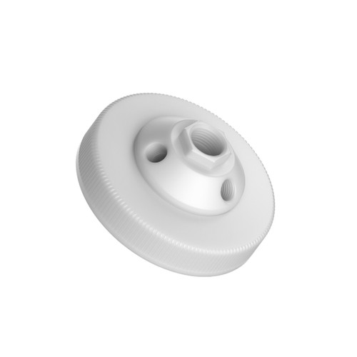 CP Lab Safety Port Cap Manifold, Nalgene 100-415, 4-Port, size XL (1 x 1/2" NPT, 3 x 1/4" NPT) 