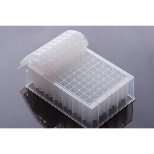 2.2mL 96-Well Deep-Well Plate, V Conical Bottom, Square Well, Equivalent to Thermo Fisher #95040460, Sterile, 5 per pack, 50 per case