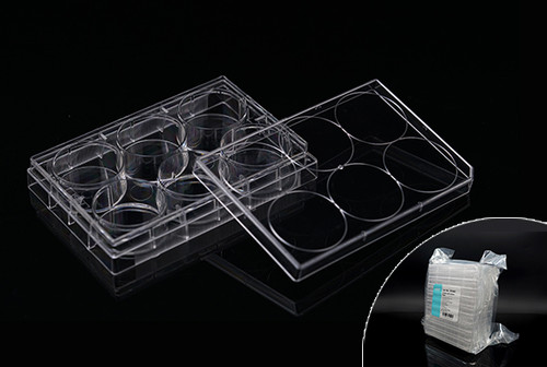 6 Well Cell Culture Plate, flat, TC, sterile, Bulk, 10 per pack, 50 per case