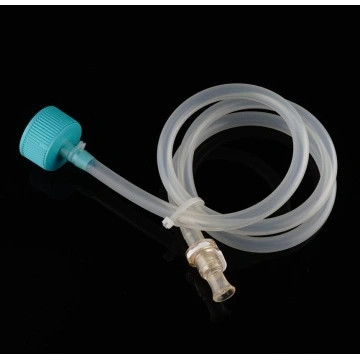 BioFactory Cap with Silicon Tube (80cm 1/4 " ID3/8" OD), Male CPC Connector with Female Sealing Cap, without BioFactory, Sterile, case/4