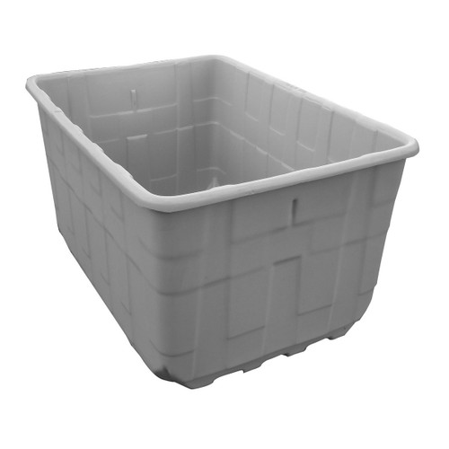 Shirley K's Heavy Duty Shipping and Storage Tote, 30.5 x 21.675 x 16.75, Polyethylene, Gray 