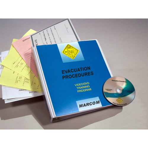 Marcom Safety Training Program, Evacuation Procedures in Food Processing and Handling Environments, DVD or USB, English, Each