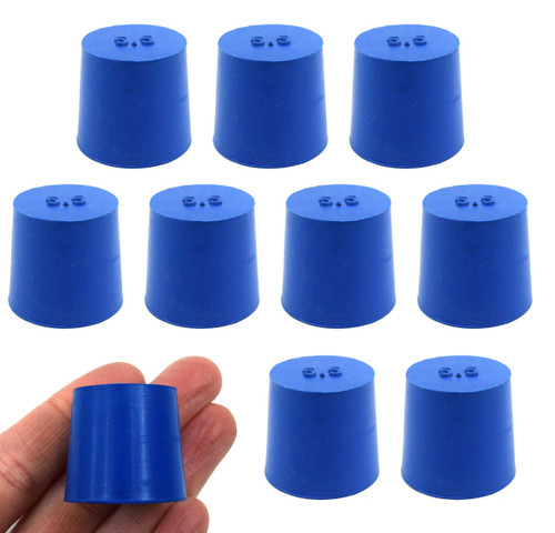 Eisco Labs Neoprene Stoppers, Solid, ASTM, Size #5.5 24mm Bottom, 28mm Top, 25mm L, pack/10 