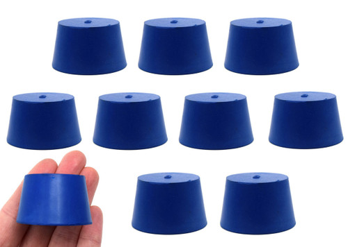 Eisco Labs Neoprene Stoppers, Solid, ASTM, Size #8, 33mm Bottom, 41mm Top, 25mm L, pack/10 