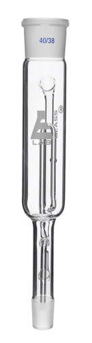 Eisco Labs Extractor, 100mL, Socket Size 40/38, Cone Size 24/29, Spare Part for Soxhlet Extraction Apparatus, Borosilicate Glass 