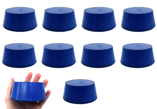 Eisco Labs Neoprene Stoppers, Solid, ASTM, Size #14, 75mm Bottom, 90mm Top, 39mm L, pack/10 
