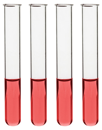 Eisco Labs Test Tubes, 15ml, Borosilicate 3.3 Glass, 1.2mm Thick Walls, Beaded Rim, 5.25" Tall, 0.6" D, pack/100 