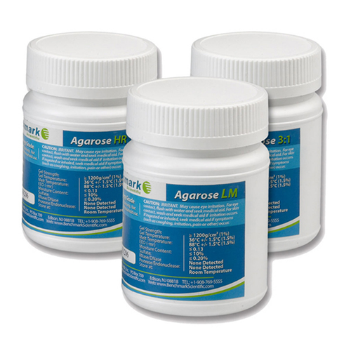 Benchmark Scientific A1801-HR Agarose HR, PCR Grade for DNA Fragments Between 20 to 800bp, 100g