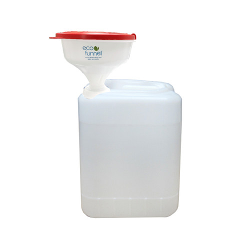 8" ECO Funnel® system, EF2 with 20 liter Rectangular drum, 70mm screw cap (SW 6TPI) (EF2-8-SW-SYS) 