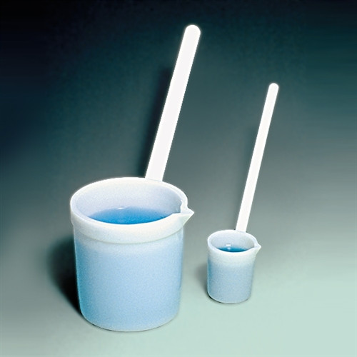 Ladle dipper with spout HDPE material 100mL capacity case of 12 durable lab equipment for precise measurements.
