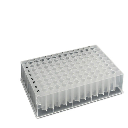 Optiwell Deep Well Plate, 96 Round Well, 1 ml, 33.0mm Height, V-Bottom, Black Alphanumeric Printing, PP, (packed 10 bags of 5), case/50 (MTC-D3096-17)