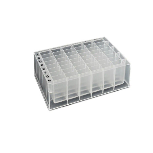 Optiwell Deep Well Plate, 48 Square Well, 4.6ml, 41.2mm Height, U-Bottom, Black Alphanumeric Printing, PP, (packed 10 bags of 5), case/50 (MTC-D3048-01) Optiwell Deep Well Plate, 48 Square Well, 4.6ml, 41.2mm Height, U-Bottom, Black Alphanumeric Printing, PP, (packed 10 bags of 5), case/50 (MTC-D3048-01)